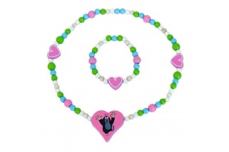 Dětský náhrdelník se srdíčky